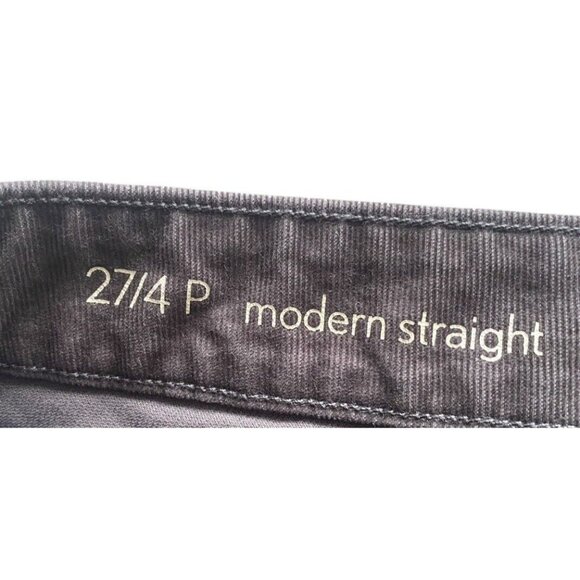 LOFT Womens Modern Straight Brown Pinwale Corduroy Pants Petites Size 4 / 27 - Picture 4 of 6